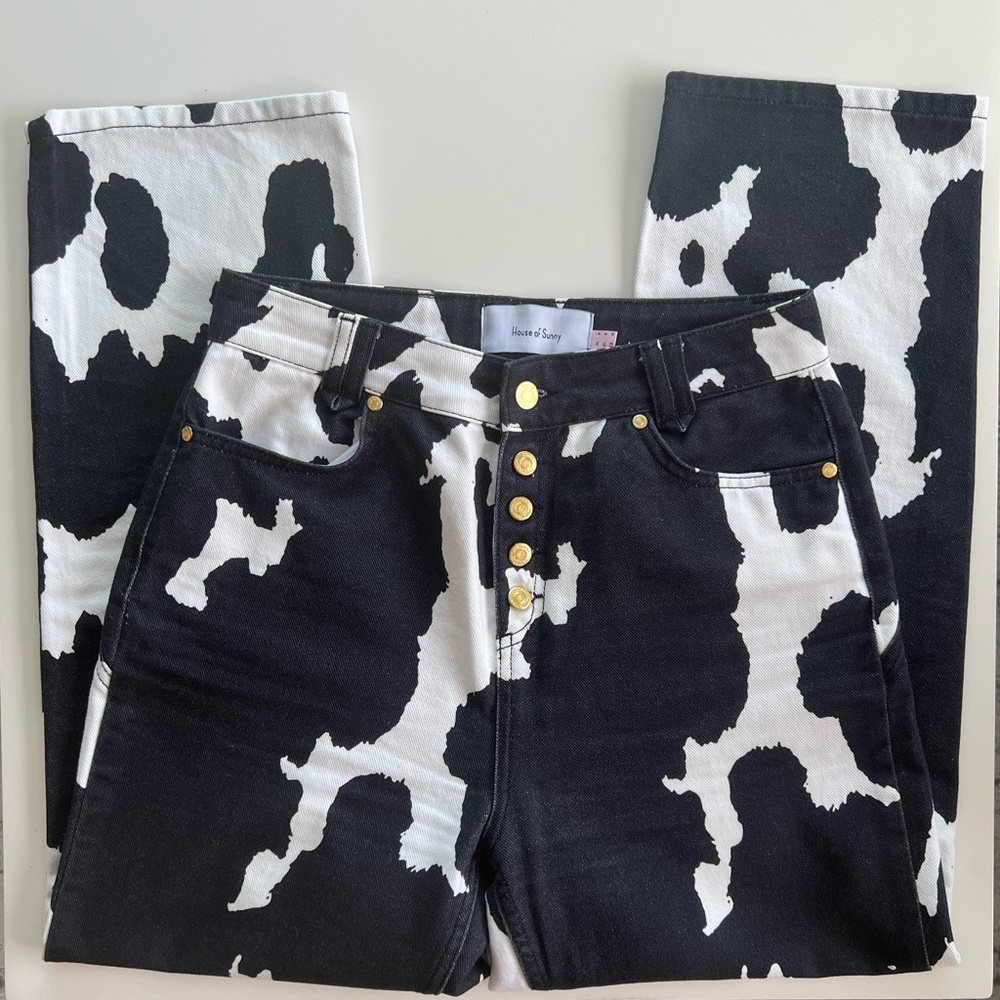 House of Sunny | Jessie Denim | Cow Print